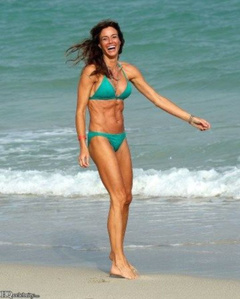 6. Kelly Bensimon – green bikini, 2009