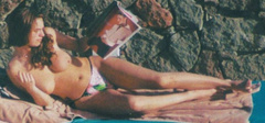3. Kelly Brook – Topless sunbathing, 2001