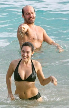 4. Kelly Brook – Topless sunbathing, 2008