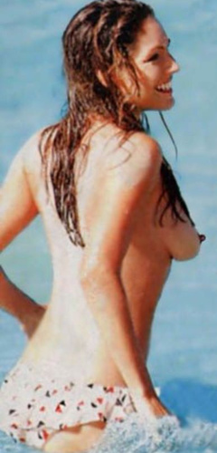 11. Kelly Brook – Topless swimming, 2006