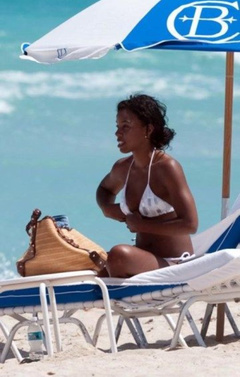 6. Kelly Rowland – white bikini, 2009