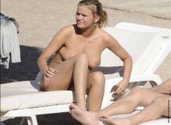 19. Kerry Katona – Topless sunbathing, 2011