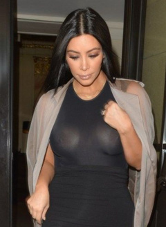 7. Kim Kardashian – see through, 2015