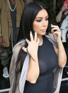 8. Kim Kardashian – see through, 2015