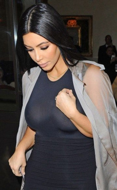9. Kim Kardashian – see through, 2015