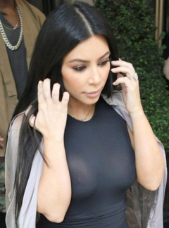 10. Kim Kardashian – see through, 2015