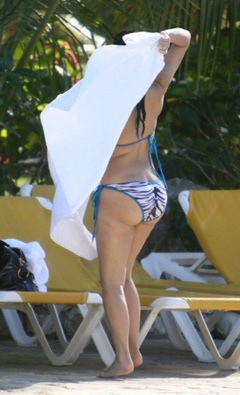 5. Kim Kardashian – white bikini, 2008