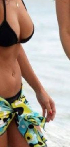 2. Kourtney Kardashian – bikini at the beach, 2008