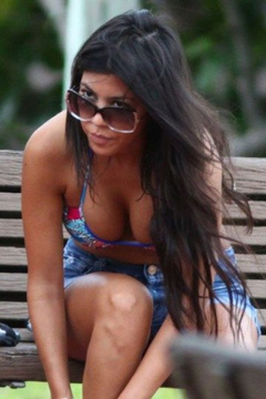 4. Kourtney Kardashian – bikini, 2009