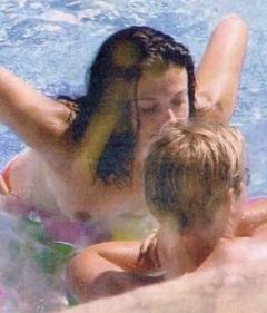 7. Kym Marsh – Topless swimming, 2003