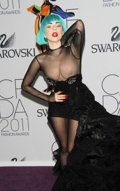 7. Lady GaGa See Through – CFDA Awards, 2011