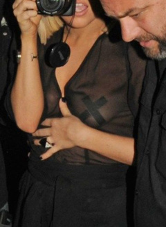 10. Lady Gaga See-Through – Nipple tape, 2009