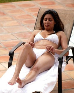3. Laila Rouass – white bikini, 2008