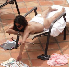5. Laila Rouass – white bikini, 2008