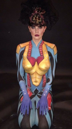 2. Maitland Ward – body paint, 2015