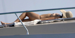 6. Maria Beatriz Anthony – topless on a yacht, 2008