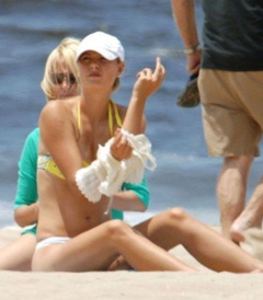 3. Maria Sharapova – bikini at the beach, 2005