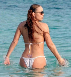 2. Mariah Carey – white bikini, 2006