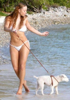4. Mariah Carey – white bikini, 2006