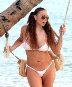5. Mariah Carey – white bikini, 2006