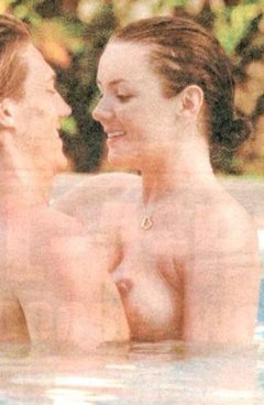 3. Martine McCutcheon – Topless swimming, 2000