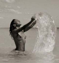 4. Megalyn Echikunwoke – topless photoshoot, 2006