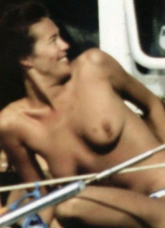 3. Megan Gale – Topless sunbathing, 2005