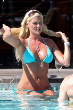 4. Megan Hauserman – blue bikini, 2009