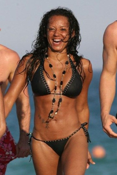 1. Melanie Brown – bikini at the beach, 2008