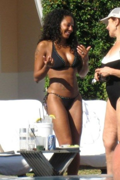3. Melanie Brown – bikini at the beach, 2008