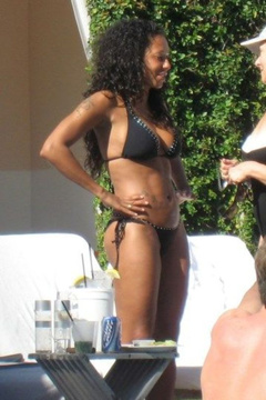 4. Melanie Brown – bikini at the beach, 2008