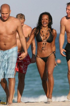 5. Melanie Brown – bikini at the beach, 2008