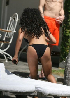 9. Melanie Brown – bikini at the beach, 2008