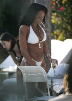 11. Melanie Brown – bikini at the beach, 2008