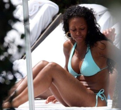 14. Melanie Brown – bikini at the beach, 2008