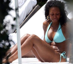 15. Melanie Brown – bikini at the beach, 2008