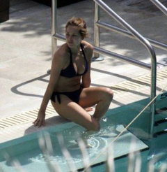 2. Melissa Theuriau – Topless sunbathing, 2009