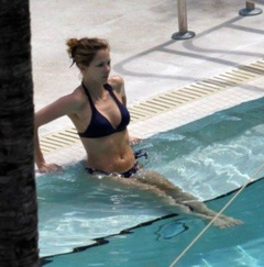 7. Melissa Theuriau – Topless sunbathing, 2009