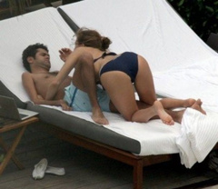 8. Melissa Theuriau – Topless sunbathing, 2009