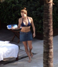 18. Melissa Theuriau – Topless sunbathing, 2009