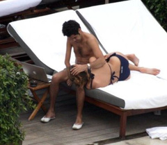 3. Melissa Theuriau – Topless sunbathing, 2009