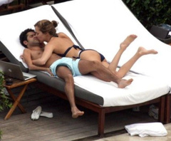 5. Melissa Theuriau – Topless sunbathing, 2009