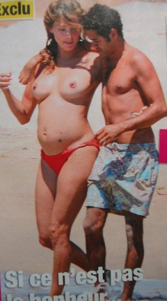 2. Melissa Theuriau – topless at the beach, 2008