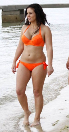 3. Michelle Bass – topless at the beach, 2008