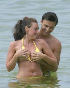 3. Michelle Heaton – bikini at the beach, 2006