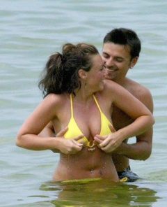 4. Michelle Heaton – bikini at the beach, 2006