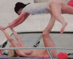 2. Michelle Marsh – topless on a yacht, 2004