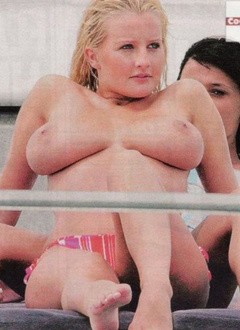 3. Michelle Marsh – topless on a yacht, 2004