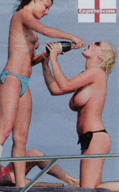 4. Michelle Marsh – topless on a yacht, 2004