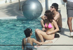 4. Miley Cyrus – pink bikini, 2009